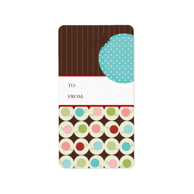 Märkre Stickers - julklapp Adressetikett (Framsidan)