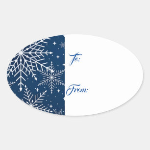 Märkre Stickers - julklapp Ovalt Klistermärke