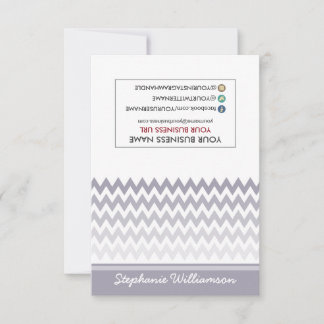MÄRKRE Stylist Ombre Chevron Notecards (grått) Anteckningskort