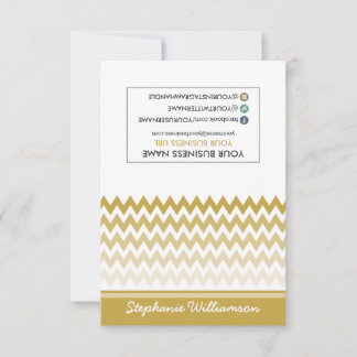 MÄRKRE Stylist Ombre Chevron Notecards (guld)