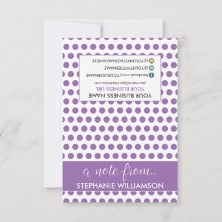 MÄRKRE Stylist Personlig Notecards (lila) Anteckningskort