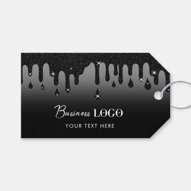 Märkre Swing Märkre Swing Black Glitter Presentetikett (Framsidan (Horisontell))