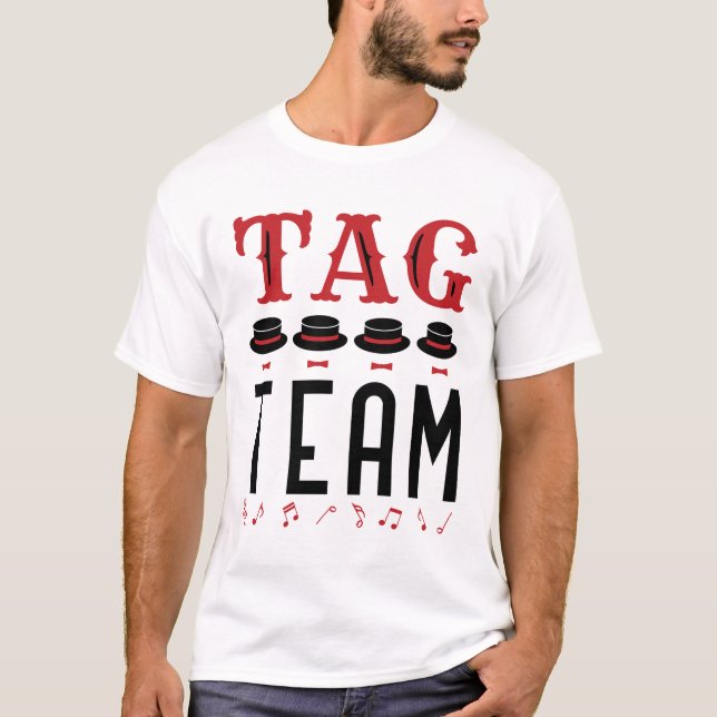 Märkre Team Singer Barbershop-kvartetten T Shirt (Framsida)