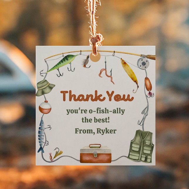 Märkre till förmån för fiskeparten gåvor etiketter (Skapare uppladdad)