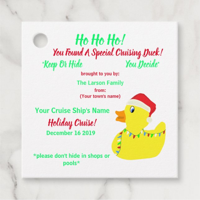 Märkrn Anka Gåvor Etiketter (Framsida)