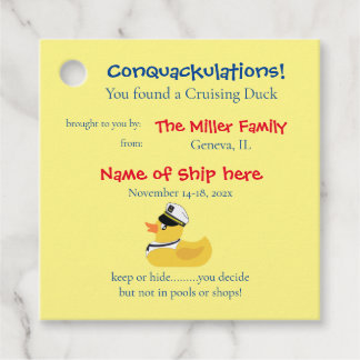 Märkrn Anka Gåvor Etiketter