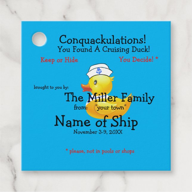 Märkrn Anka Gåvor Etiketter (Framsida)