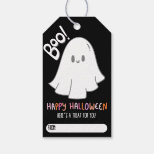 Märkrn anpassade Cute Ghost Gift Presentetikett