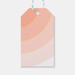 Märkrn anpassningsbar Peach Swirls Gift Presentetikett