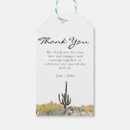 Märkrn Arizona Desert Saguaro Gift Presentetikett