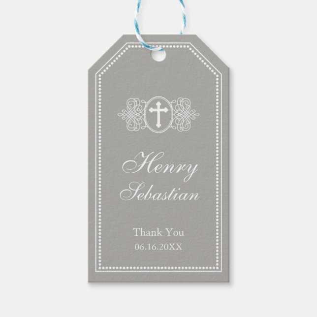 Märkrn Baptism Gift Presentetikett (Framsidan)
