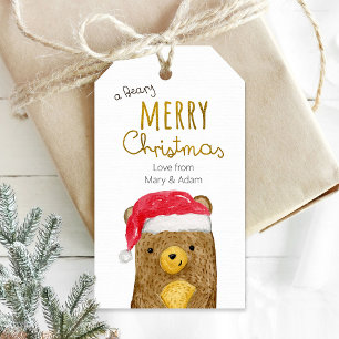 Märkrn Bary God jul Presentetikett