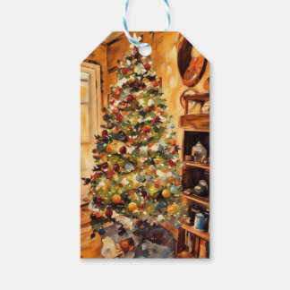Märkrn BeSnyval Julgran Gift Presentetikett