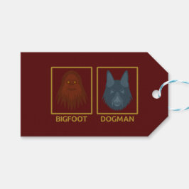 Märkrn Bigfoot & Dogman Gift Presentetikett