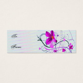 Märkrn blommigt Gift Litet Visitkort