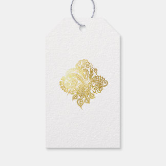 märkrn blommigt glitter vid bröllop presentetikett