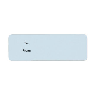 Märkrn Blue Sticker Gift Returadress Etikett