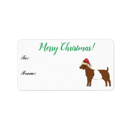 Märkrn Boer Goat julklapp Adressetikett