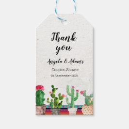 Märkrn Cactus Par Shower Tack Presentetikett