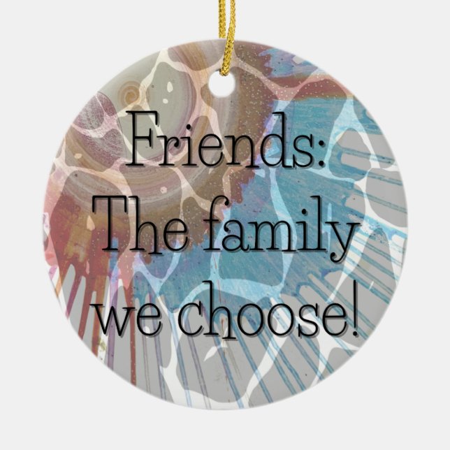 Märkrn Choklad/Gift-utvald för familjen Julgransprydnad Keramik (Framsidan)