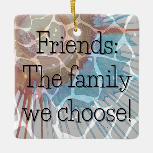 Märkrn Chosen Family - Giraffe Julgransprydnad Keramik (Framsida)