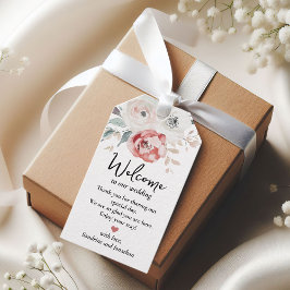 Märkrn Classic Ro Elegant bröllop Welcome Gift Presentetikett