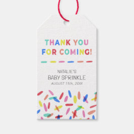 Märkrn Confetti Sprinkles Baby Sprinkle Favor Gift Presentetikett