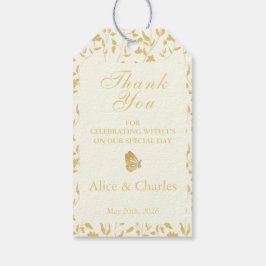 Märkrn Cream Tack Wedding Favor Presentetikett