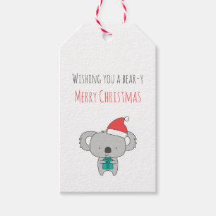 Märkrn Cute Aussie Koala julklapp - Anpassning Presentetikett
