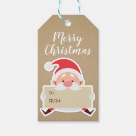 Märkrn Cute Santa Gift Presentetikett