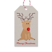 Märkrn Cute Sitta Reindeer Rustic julgåva