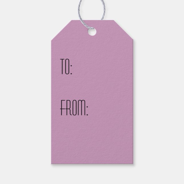 Märkrn Cute Unique Modern julklapp Presentetikett (Framsidan)