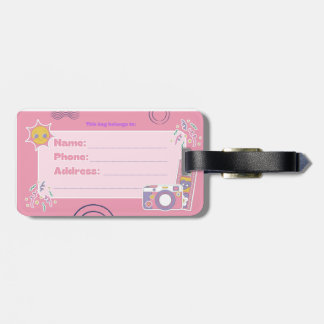 märkrn "Den här väskan tillhör till" Bagagebricka