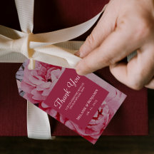 Märkrn elegant Flower Bröllop Tack Gift