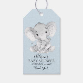 Märkrn Elephant Baby Shower Favor Gift Presentetikett