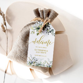 Märkrn Eucalyptus Greenery Wedding Favor Presentetikett