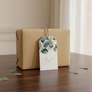 Märkrn Eucalyptus gren söt löv Presentetikett