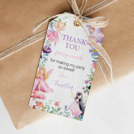 Märkrn Fairy Girl Födelsedagsfest Tack Presentetikett