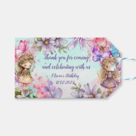 Märkrn Fairy Party Garden Fairy Birthday Gift Presentetikett