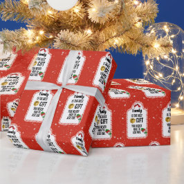 Märkrn Familjejulen Candy cane Gift Presentpapper