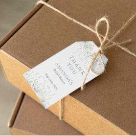 Märkrn Favoriter för Möhippa av periwinkle Wildblo Presentetikett