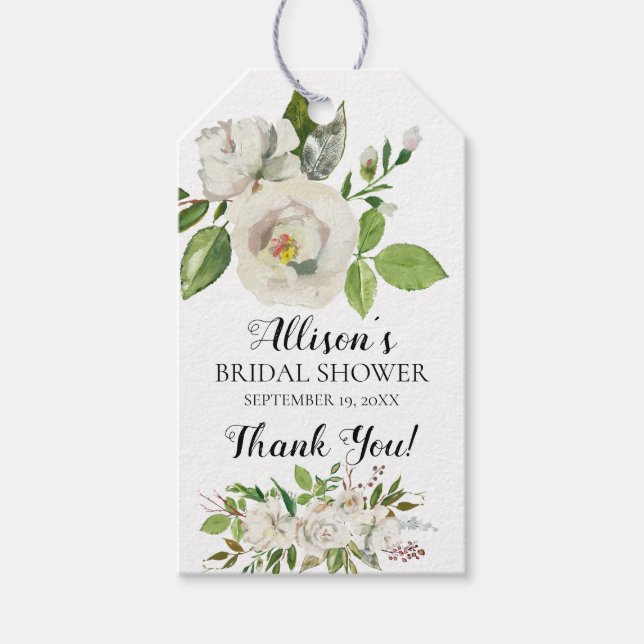 Märkrn Favoriter för Möhippa för vit Blommigt Presentetikett (Framsidan)