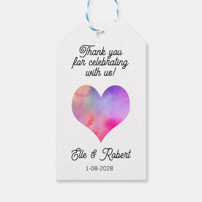 Märkrn Favoriter gåva Presentetikett (Baksidan)