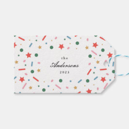 Märkrn Fet God jul Gift Presentetikett