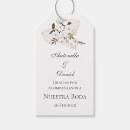 märkrn för gåvor från bröllop på spanska presentetikett