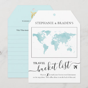 Märkrn för resekontrollkort i Bucket List Travel A