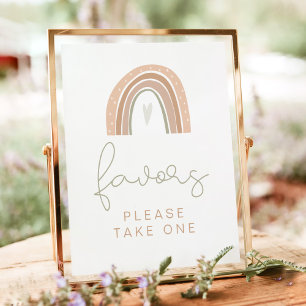 Märkrn GITA Pastel Rainbow Favors Poster