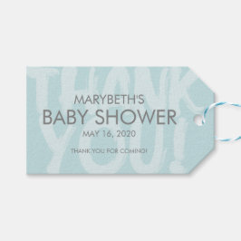 Märkrn Graffiti Blue Baby Shower Favor Gift Presentetikett