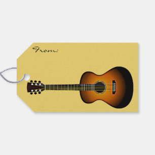 Märkrn Guitar Design Gift Presentetikett