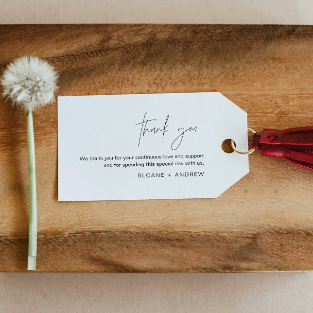 Märkrn HARLOW-bröllopsfavoriter, Tacken Möhippa Presentetikett (Skapare uppladdad)